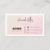 ウォーターカラーミニマルブシン 名刺 (裏面)