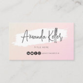 ウォーターカラーミニマルブシン 名刺 (正面)