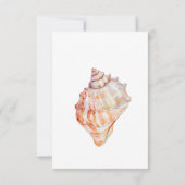 ウォーターカラーモダンパーム&ビーチシーンディナー 出欠カード (裏面)