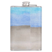 ウォーターカラーモノグラムシーアンドサンドコーストビーチ フラスク (裏面)
