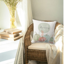 ウォーターカラーモノグラム秋カボチャ