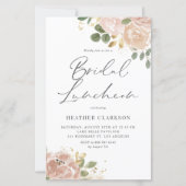 ウォーターカラーモーヴピーチフラワーズブライダルルンチョン (正面)