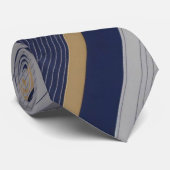 ウォーターカラーユニークラグジュアリーグレーブループリント ネクタイ (ロール)
