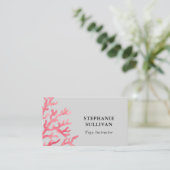 ウォーターカラーヨガインストラクター 名刺 (スタンド正面)