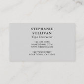 ウォーターカラーヨガインストラクター 名刺 (裏面)