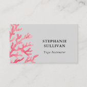 ウォーターカラーヨガインストラクター 名刺 (正面)