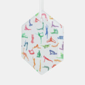 ウォーターカラーヨガオーナメント ガラスオーナメント (正面左)