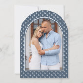 ウォーターカラーライトハウスア航海のーチブライダルシャワー 招待状 (裏面)