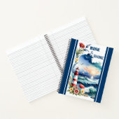 ウォーターカラーライトハウスビーチ 航海の ノートブック (内部)