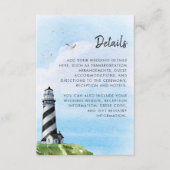 ウォーターカラーライトハウスモダンの結婚詳細 エンクロージャーカード (正面)