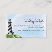 ウォーターカラーライトハウスモダンズ結婚ウェブサイト エンクロージャーカード (正面)