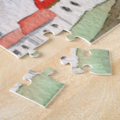 ウォーターカラーライトハウスレインボーランドスケープシー ジグソーパズル (側面)