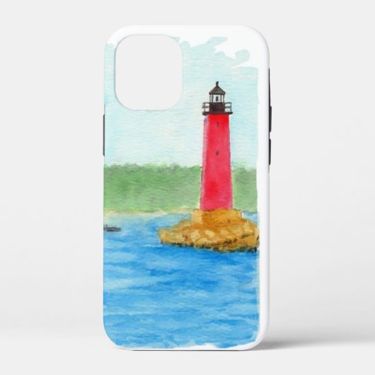 ウォーターカラーライトハウス Case-Mate iPhoneケース (裏面)