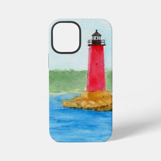 ウォーターカラーライトハウス iPhoneケース (裏面)