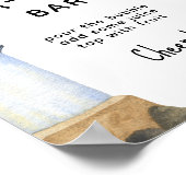 ウォーターカラーライトハウス – mom-osaバー ポスター (角)