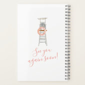 ウォーターカラーライフガードチェアビーチハウス ノートブック (裏面)