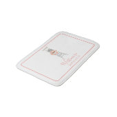 ウォーターカラーライフガードチェアビーチハウス バスマット (アングル)