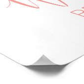 ウォーターカラーライフガードチェアビーチハウス ポスター (角)