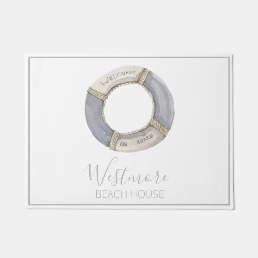 ウォーターカラーライフプレサーバビーチハウス ドアマット (正面)