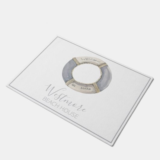 ウォーターカラーライフプレサーバビーチハウス ドアマット (アングル)