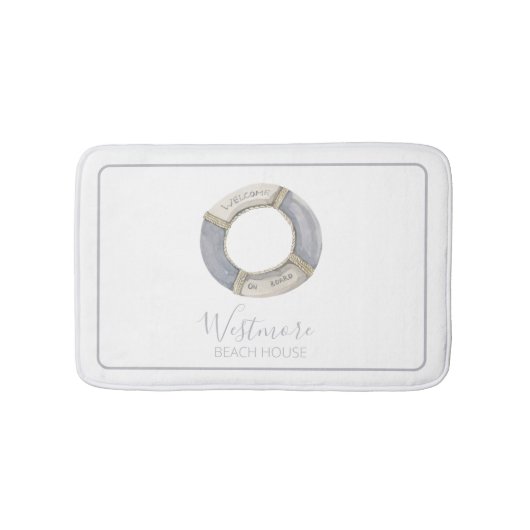 ウォーターカラーライフプレサーバビーチハウス バスマット (正面)