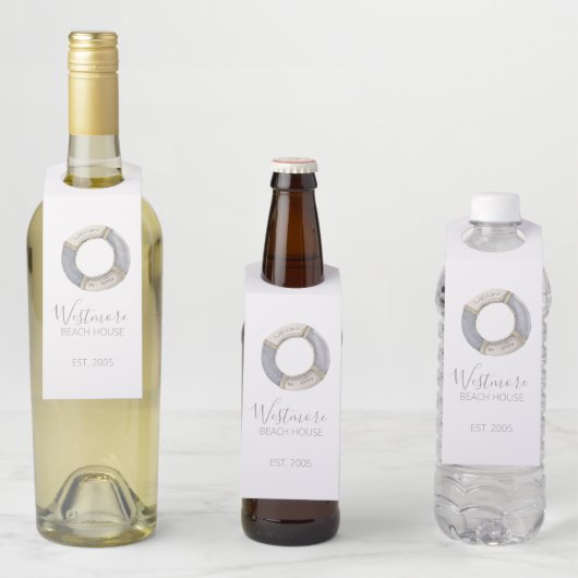 ウォーターカラーライフプレサーバビーチハウス ボトルネックタグ (インサイチュ)