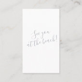 ウォーターカラーライフプレサーバビーチハウス 名刺 (裏面)