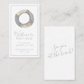 ウォーターカラーライフプレサーバビーチハウス 名刺 (正面/裏面)