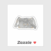 ウォーターカラーラグジュアリープラダバッグイラストレーション シール (シート)