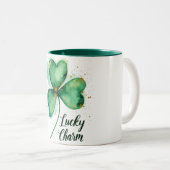 ウォーターカラーラッキーチャーム ツートーンマグカップ (正面右)