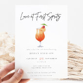 ウォーターカラーラブアットファーストスピリッツブライダルシャワー 招待状