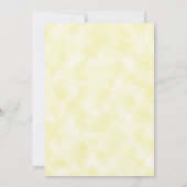 ウォーターカラーラベンダーイエロー80と素晴らしい誕生日 招待状 (裏面)