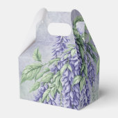 ウォーターカラーラベンダーウィステリアブライダルシャワー フェイバーボックス (裏面サイド)