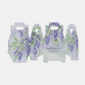 ウォーターカラーラベンダーウィステリアブライダルシャワー フェイバーボックス (折り畳みなし)