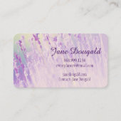 ウォーターカラーラベンダークラシックフローラライター 名刺 (正面)