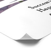 ウォーターカラーラベンダーフィールド引用文ウォールアートプリント ポスター (角)