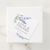 ウォーターカラーラベンダーフローララヴ感謝してい&結婚ズ フェイバータグ (インサイチュ)