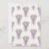 ウォーターカラーラベンダーブーケありがとう サンキューカード (裏面)