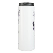 ウォーターカラーラベンダーブーケパーソナライズされた タンブラー (裏面)