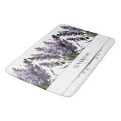 ウォーターカラーラベンダーブーケパーソナライズされた バスマット (アングル)