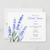 ウォーターカラーラベンダーブーケ招待状 招待状 (正面)