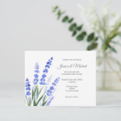 ウォーターカラーラベンダーブーケ招待状 招待状 (スタンド正面)