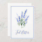 ウォーターカラーラベンダーブーケ (正面/裏面)