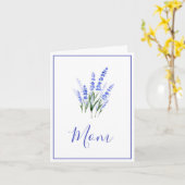 ウォーターカラーラベンダーブーケ カード (黄色い花)