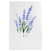 ウォーターカラーラベンダーブーケ ミディアムペーパーバッグ (裏面)