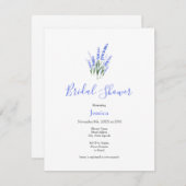 ウォーターカラーラベンダーブーケ 招待状 (正面/裏面)