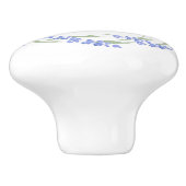 ウォーターカラーラベンダーリース セラミックノブ (側面)