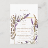 ウォーターカラーラベンダーレガルフローラ詳細 エンクロージャーカード (正面)