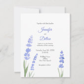 ウォーターカラーラベンダー招待状 招待状 (正面)