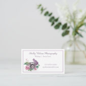 ウォーターカラーラベンダー春花の写真 名刺 (スタンド正面)